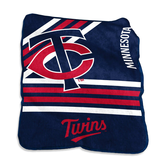 Minnesota Twins Raschel Throw - Logo Brands - Flyclothing LLC