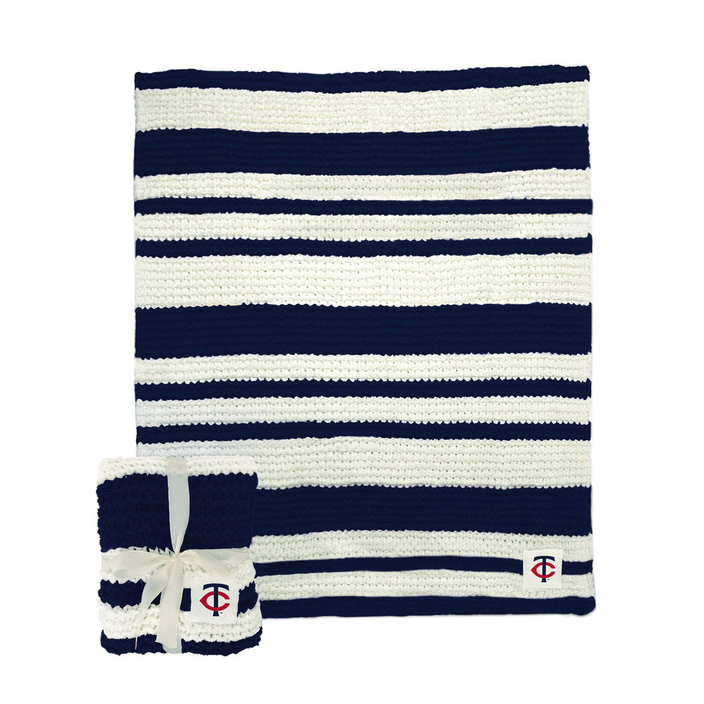 Minnesota Twins Cable Knit Throw 50x60 - Logo Brands - Flyclothing LLC