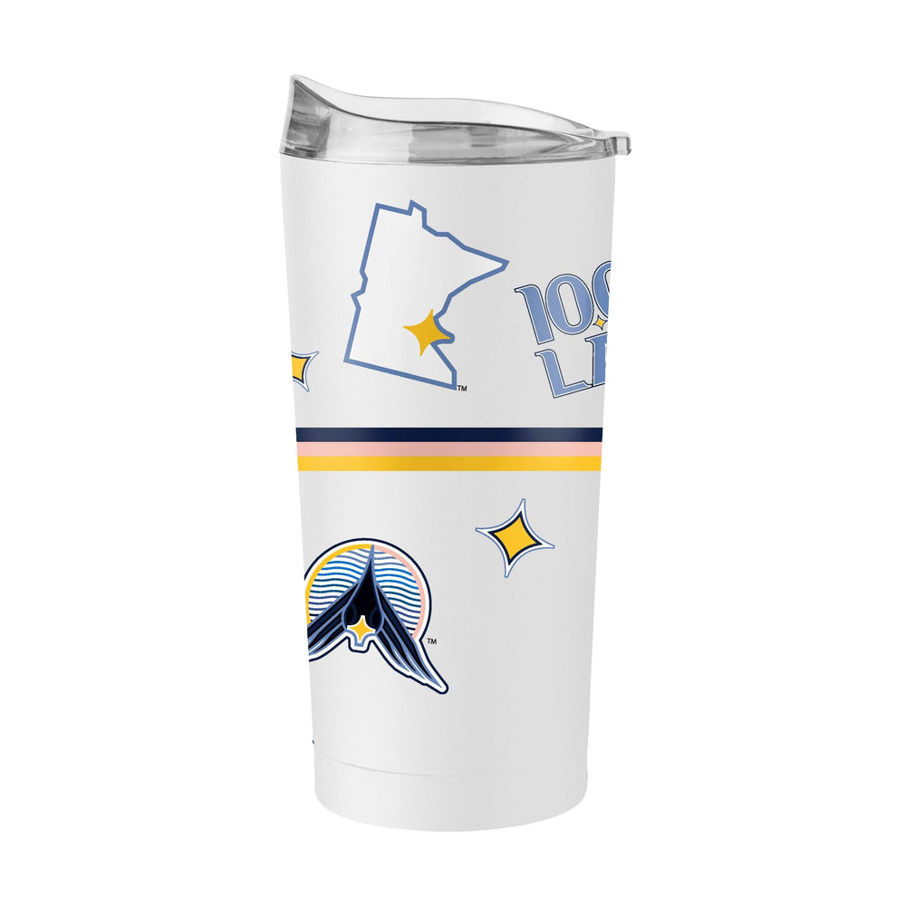 Minnesota Twins 20oz City Connect Native Powder Coat Tumbler - Logo Brands - Flyclothing LLC