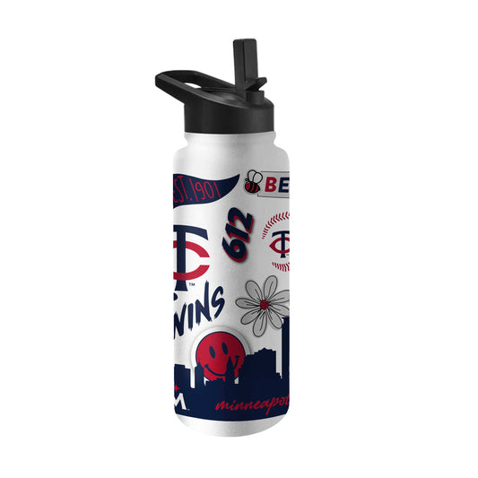 Minnesota Twins 34oz Native Quencher Bottle - Logo Brands - Flyclothing LLC