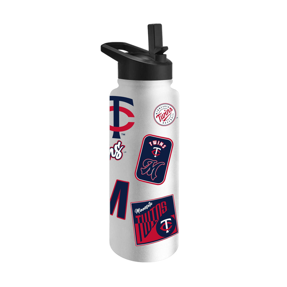 Minnesota Twins 34oz White Dreamweave Quencher Bottle - Logo Brands - Flyclothing LLC