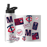 Minnesota Twins 34oz White Dreamweave Quencher Bottle - Logo Brands - Flyclothing LLC
