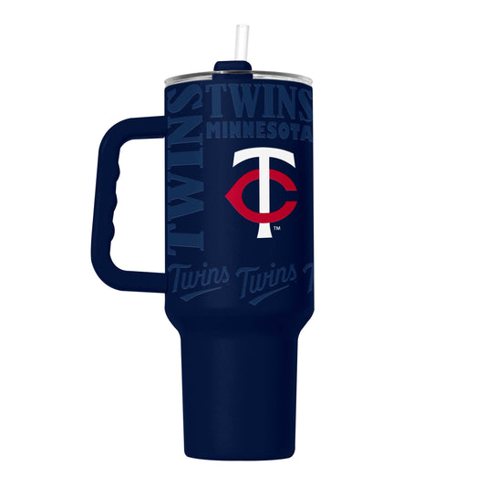 Minnesota Twins 40oz Replay Powder Coat Tumbler - Logo Brands - Flyclothing LLC