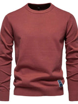 Men's Round Neck Long Sleeve Sweater - Trendsi - Flyclothing LLC