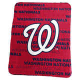 Washington Nationals Classic Fleece Throw - Logo Brands - Flyclothing LLC