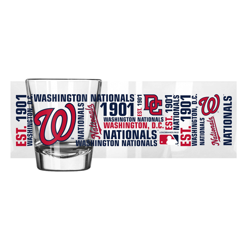 Washington Nationals 2oz Spirit Shot Glass - Logo Brands - Flyclothing LLC