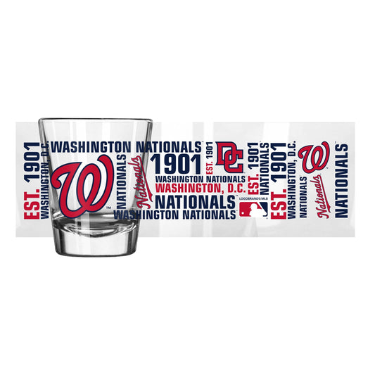 Washington Nationals 2oz Spirit Shot Glass - Logo Brands - Flyclothing LLC