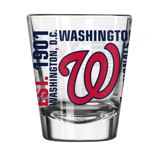 Washington Nationals 2oz Spirit Shot Glass - Logo Brands - Flyclothing LLC