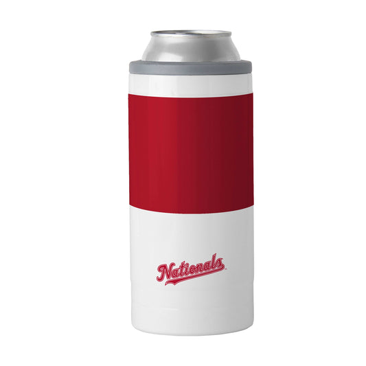Washington Nationals Slim Colorblock Can Coolie - Logo Brands - Flyclothing LLC