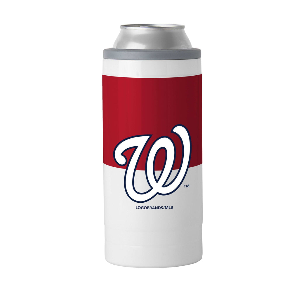 Washington Nationals Slim Colorblock Can Coolie - Logo Brands - Flyclothing LLC
