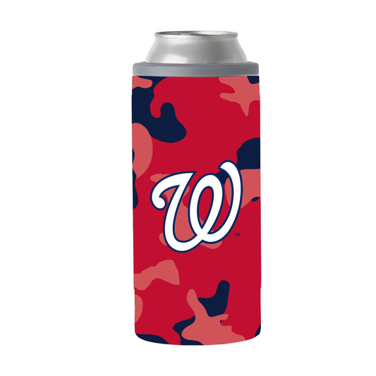 Washington Nationals 12oz Camo Slim Can Coolie - Logo Brands - Flyclothing LLC