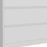 33" White Wood Three Drawer Dresser - HomeRoots - Flyclothing LLC