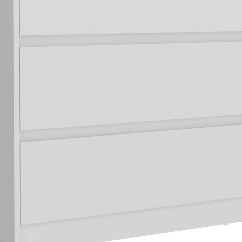 33" White Wood Three Drawer Dresser - HomeRoots - Flyclothing LLC