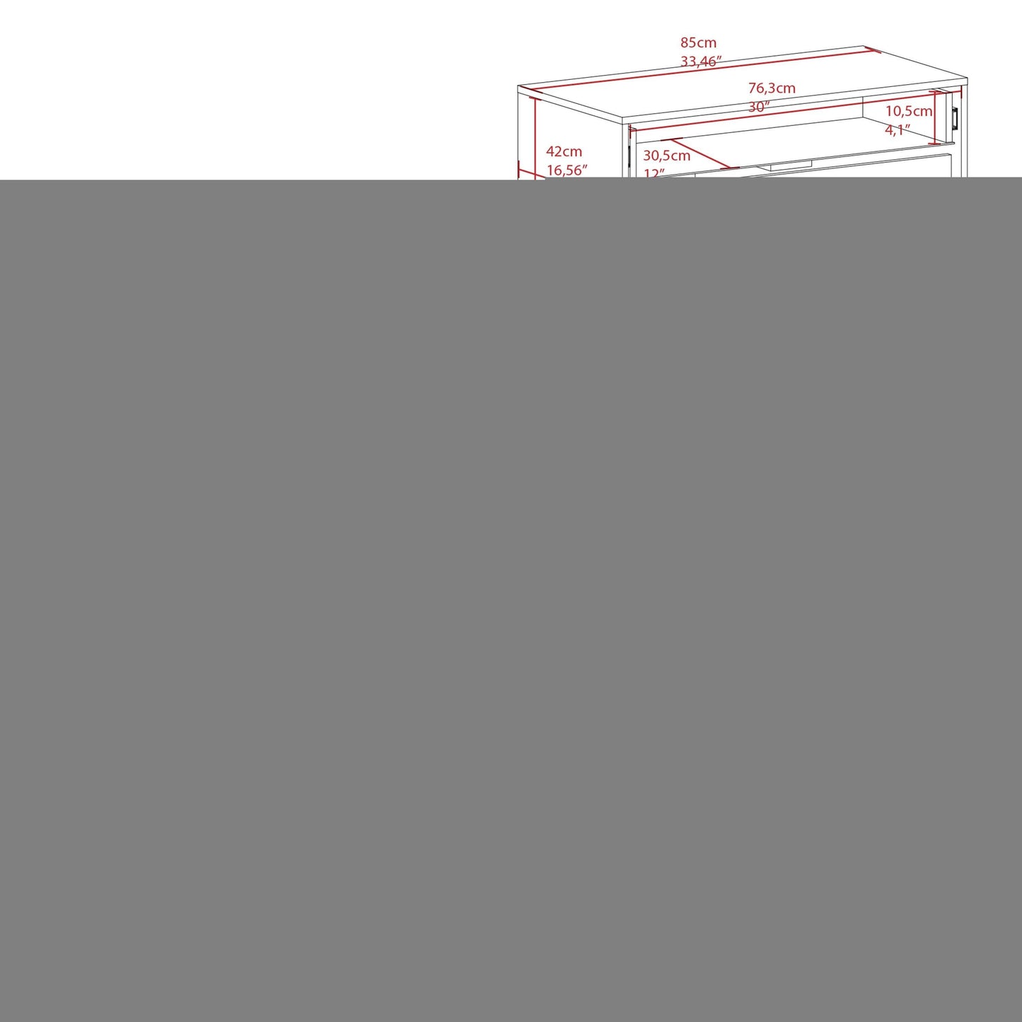 33" Black Wood Three Drawer Dresser - HomeRoots - Flyclothing LLC