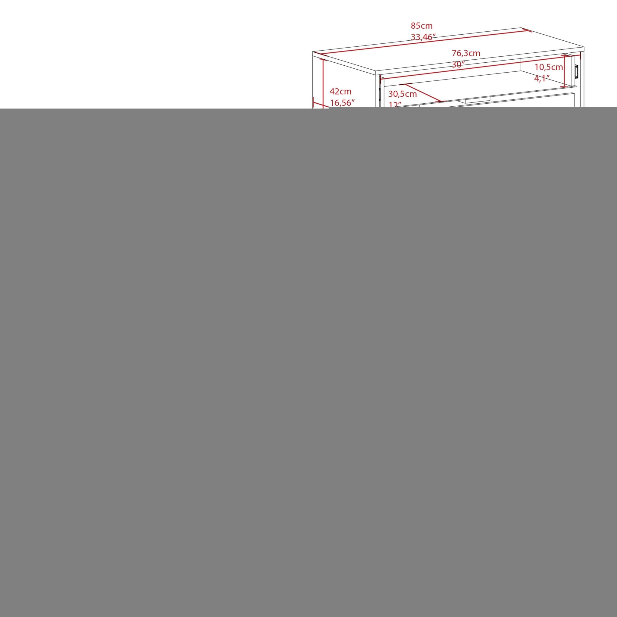 33" Black Wood Three Drawer Dresser - HomeRoots - Flyclothing LLC