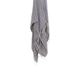 50" X 60" Purple Cotton Woven Chevron Throw Blanket with Fringe - Homeroots - Flyclothing LLC