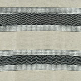 50" X 60" Black Cotton Woven Striped Throw Blanket with Fringe - Homeroots - Flyclothing LLC