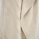 50" X 60" Natural Cotton Woven Geometric Throw Blanket with Tassels - Homeroots - Flyclothing LLC