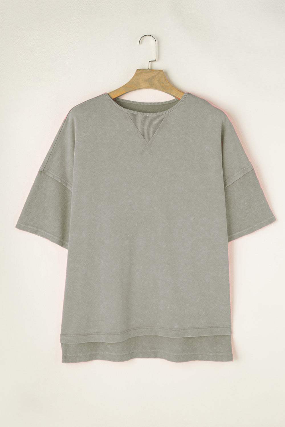 Plus Size Round Neck Half Sleeve T-Shirt - Trendsi - Flyclothing LLC