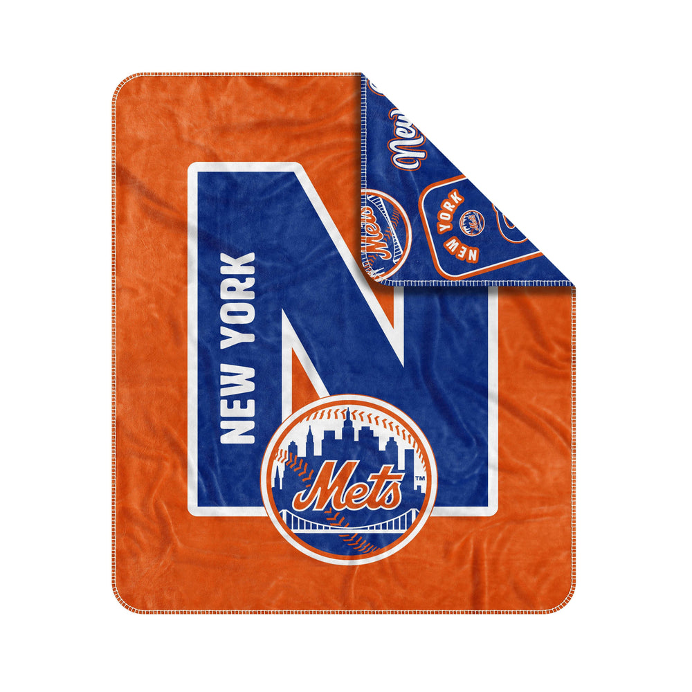 NY Mets Dream Weave Throw 50x60 - Logo Brands - Flyclothing LLC