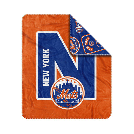 NY Mets Dream Weave Throw 50x60 - Logo Brands - Flyclothing LLC