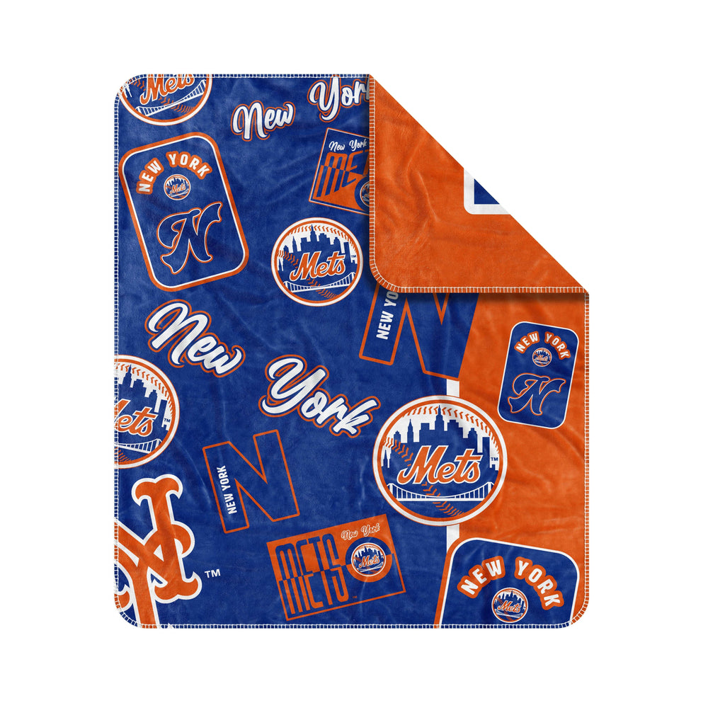 NY Mets Dream Weave Throw 50x60 - Logo Brands - Flyclothing LLC
