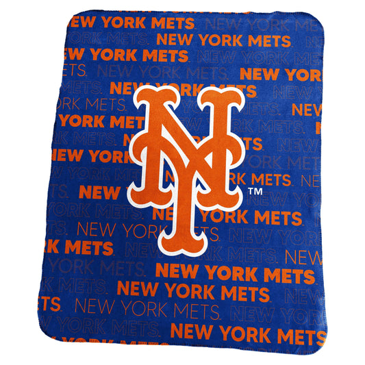 NY Mets Classic Fleece Throw - Logo Brands - Flyclothing LLC