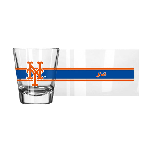 New York Mets 2oz Stripe Shot Glass - Logo Brands - Flyclothing LLC