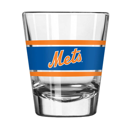 New York Mets 2oz Stripe Shot Glass - Logo Brands - Flyclothing LLC