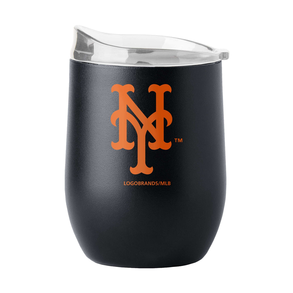 New York Mets 16oz Swagger Powder Coat Curved Bev - Logo Brands - Flyclothing LLC