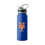 New York Mets Logo 25oz Stainless Single Wall Flip Top Bottle - Logo Brands - Flyclothing LLC