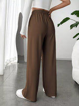 Wide Leg High Waist Pants - Trendsi - Flyclothing LLC