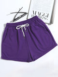 Drawstring Shorts with Pockets - Trendsi