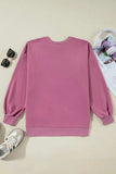 High-Low Round Neck Long Sleeve Sweatshirt - Trendsi - Flyclothing LLC