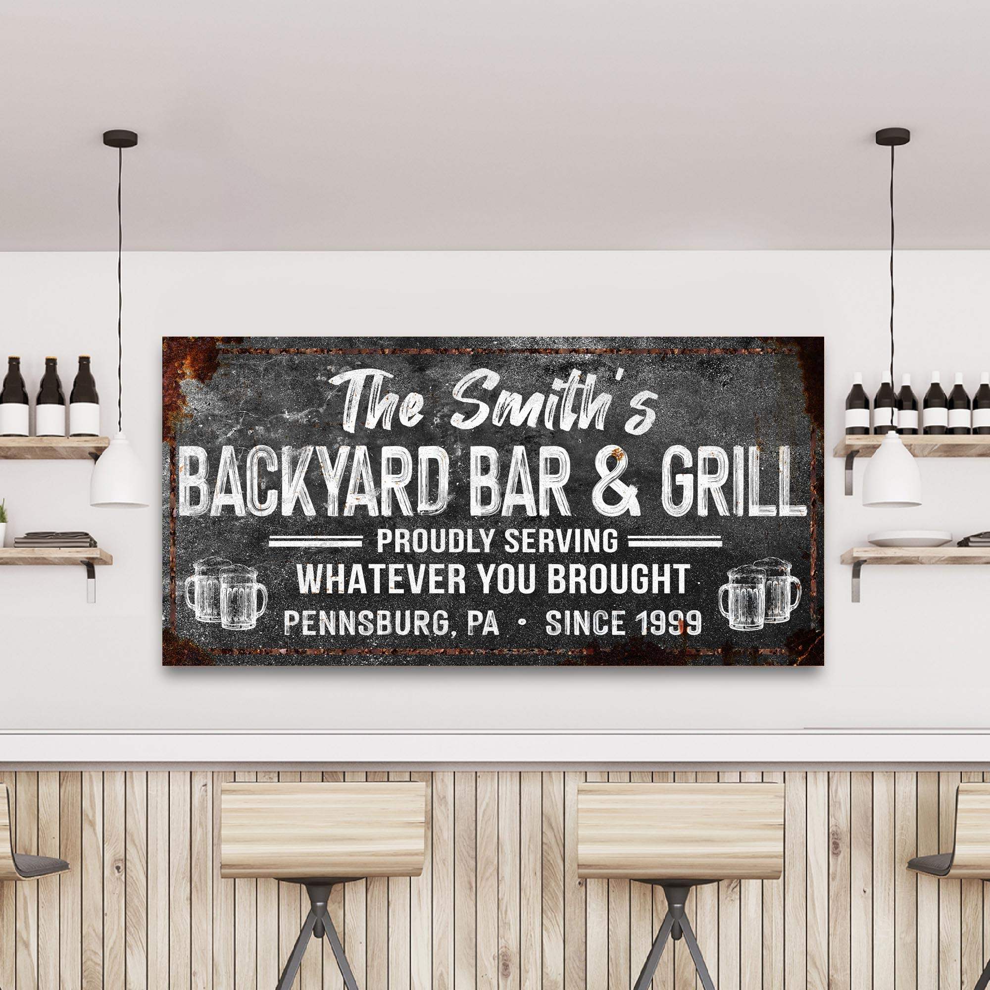 Backyard Bar & Grill Sign XXIII - Tailored Canvases - Flyclothing LLC