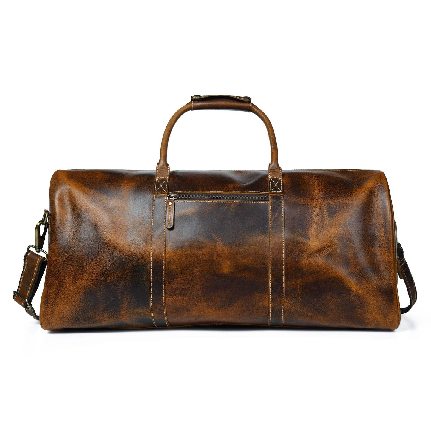 The Buffalo Traveller- Caramel - Classy Leather Bags - Flyclothing LLC