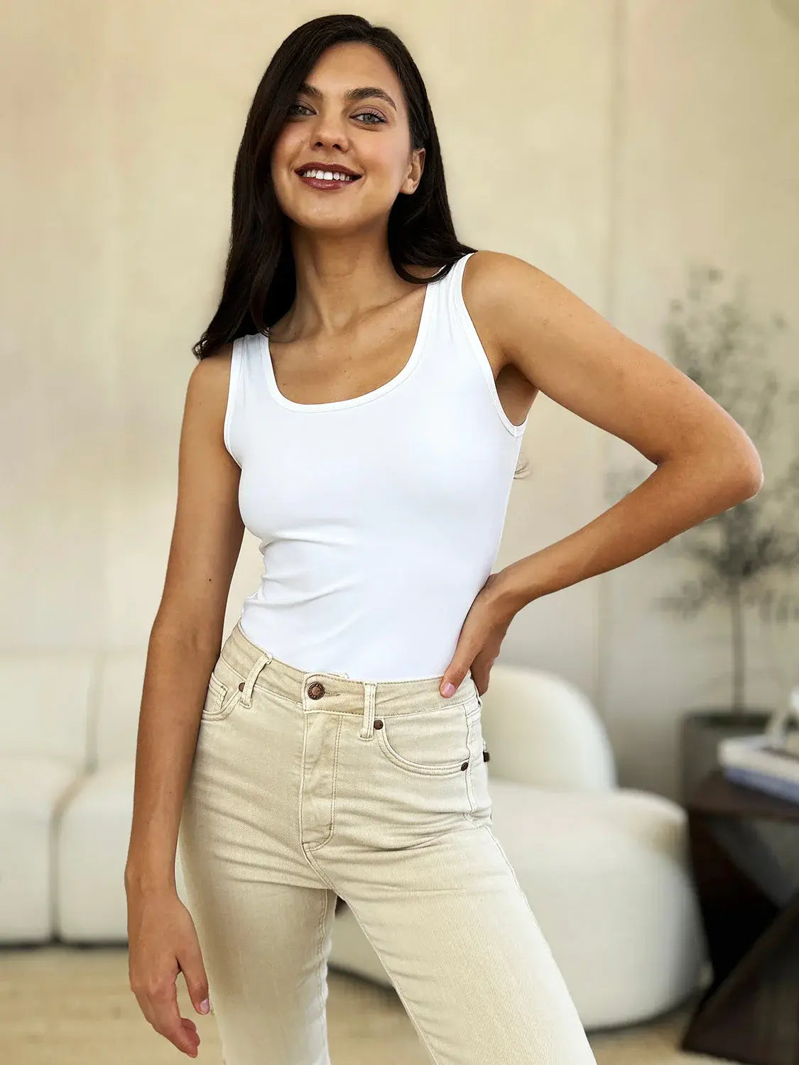 Basic Bae Full Size Square Neck Sleeveless Bodysuit - ShopBasicbae - Flyclothing LLC