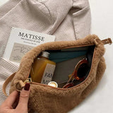 Faux Fur Removable Strap Shoulder Bag - Trendsi - Flyclothing LLC