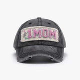 Letter Adjustable Cotton Baseball Cap - Trendsi - Flyclothing LLC