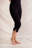 Side Slit Capris Leggings - Trendsi - Flyclothing LLC