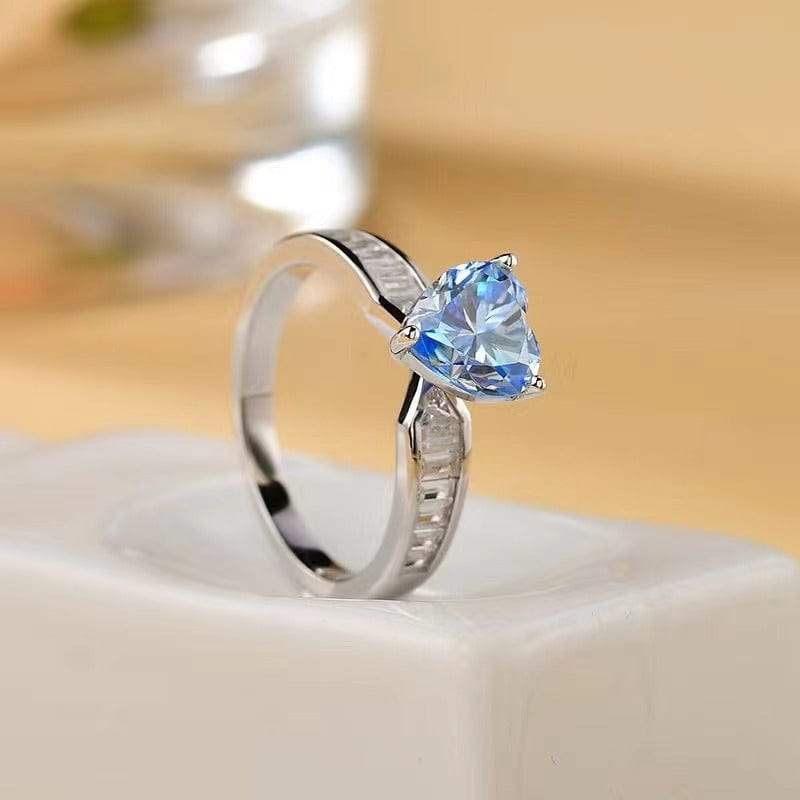 2 Carat Moissanite 925 Sterling Silver Ring - Trendsi - Flyclothing LLC
