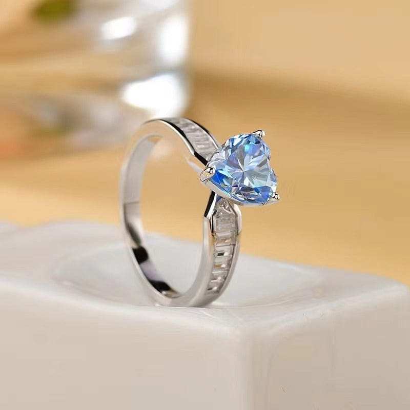 2 Carat Moissanite 925 Sterling Silver Ring - Trendsi - Flyclothing LLC