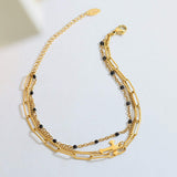 Titanium Steel Three-Layered Bracelet - Trendsi - Flyclothing LLC