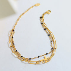 Titanium Steel Three-Layered Bracelet - Flyclothing LLC