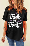 Letter Graphic Round Neck Short Sleeve T-Shirt - Trendsi - Flyclothing LLC