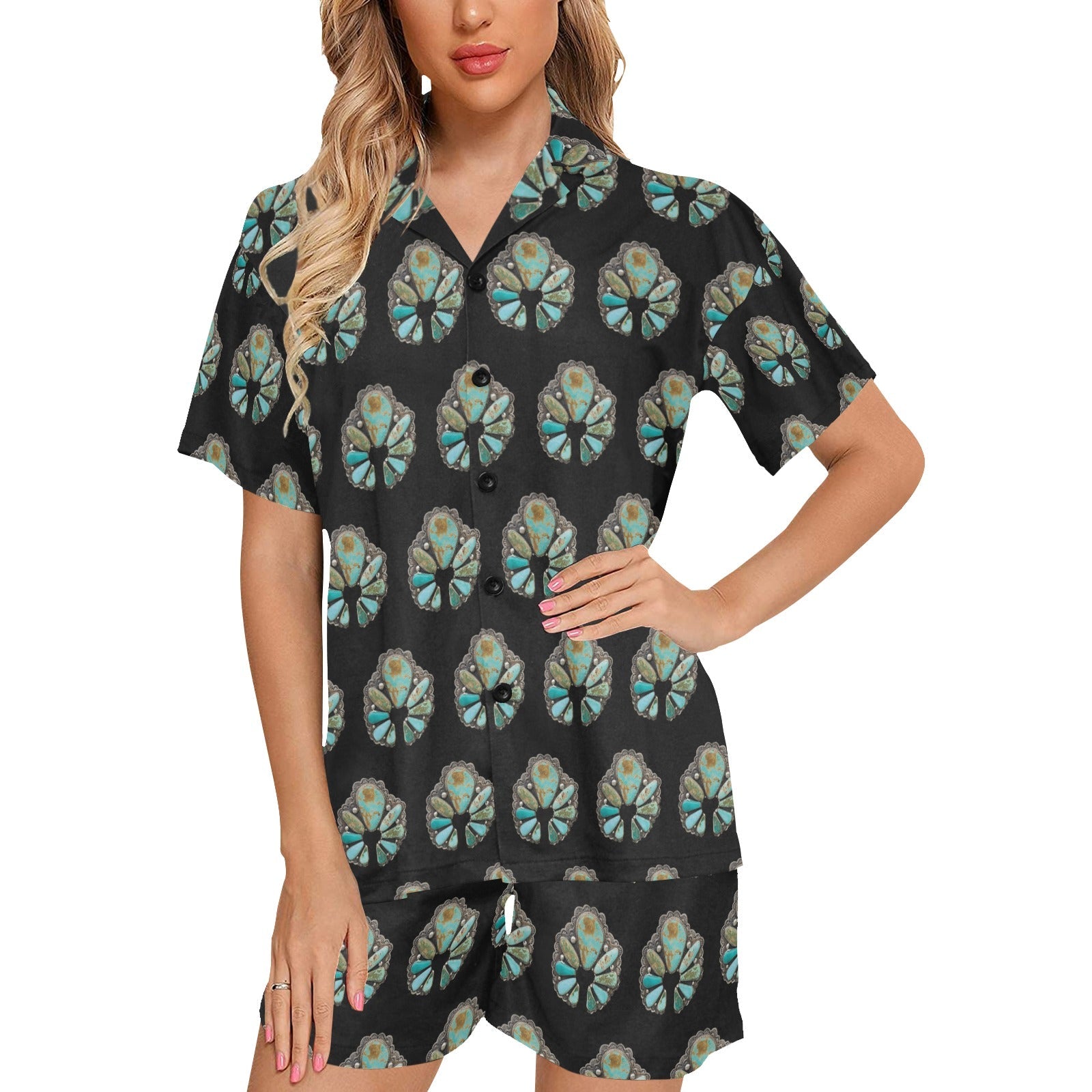 Baha Ranch Turquoise Naja Women's Pajama Set