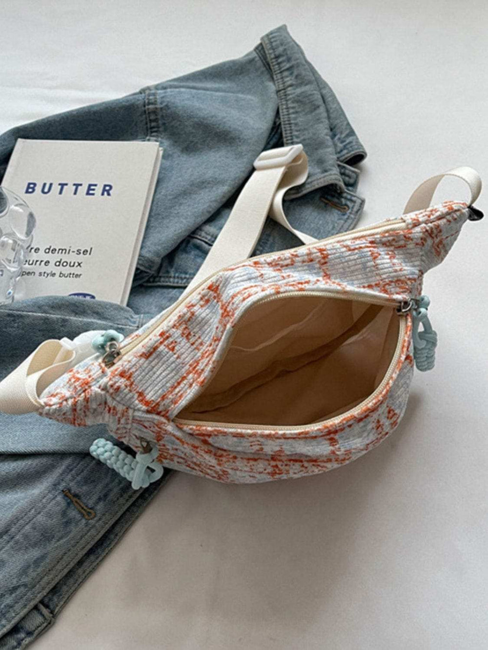 Contrast Plaid Polyester Crossbody Bag - Trendsi - Flyclothing LLC