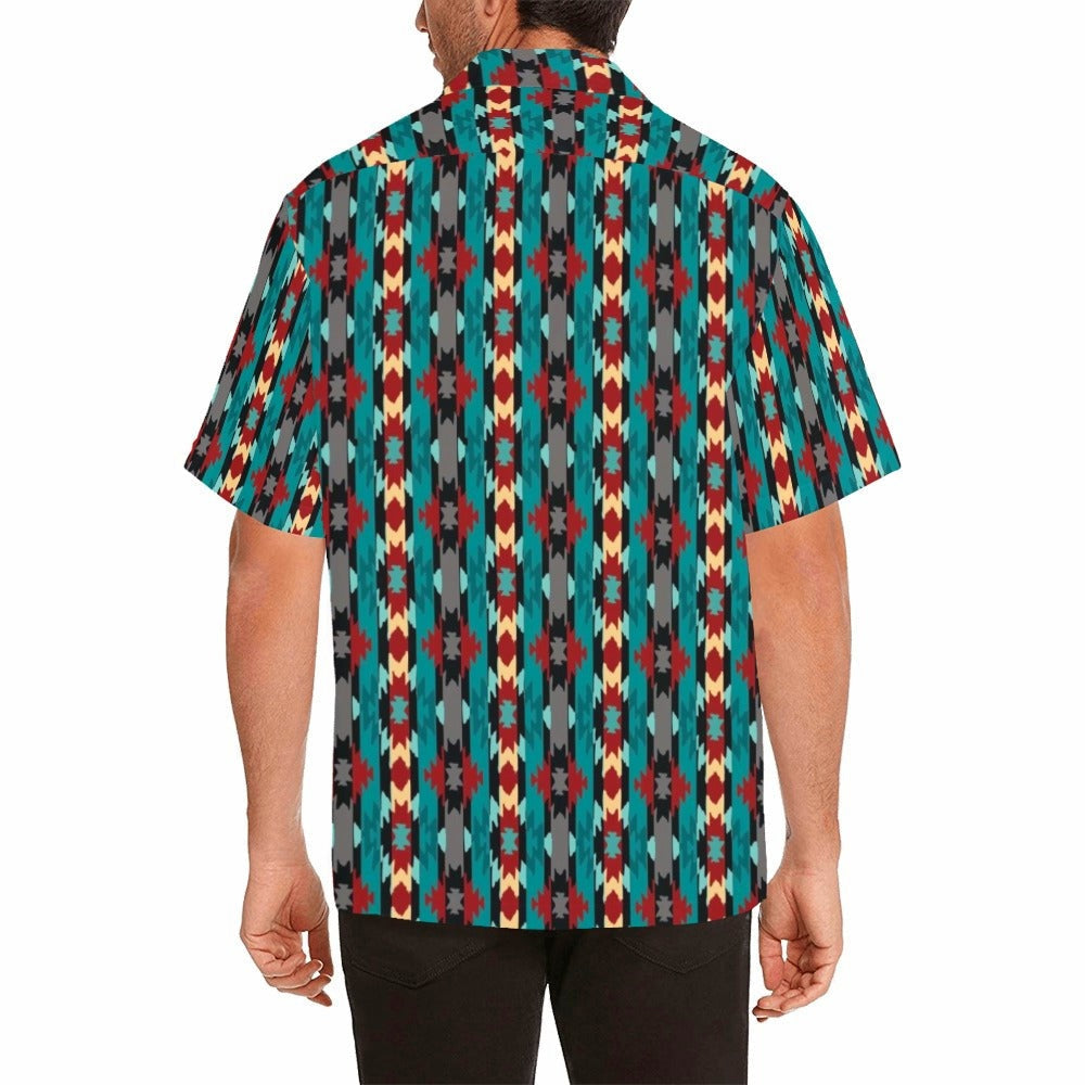 Baha Ranch Jade Aztec Men's Western Camp Shirt