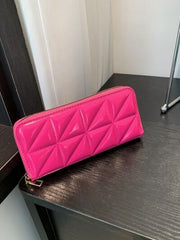 PU Leather Solid Color Wallet - Trendsi