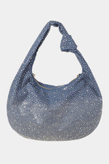 Fame Rhinestone Studded Handbag - Trendsi
